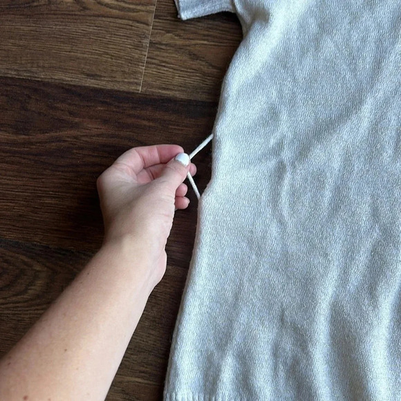 A. Byer Sweater Dress | Short Sleeve Sweater Dress | A. Byer | Cream Sweater - Picture 6 of 9